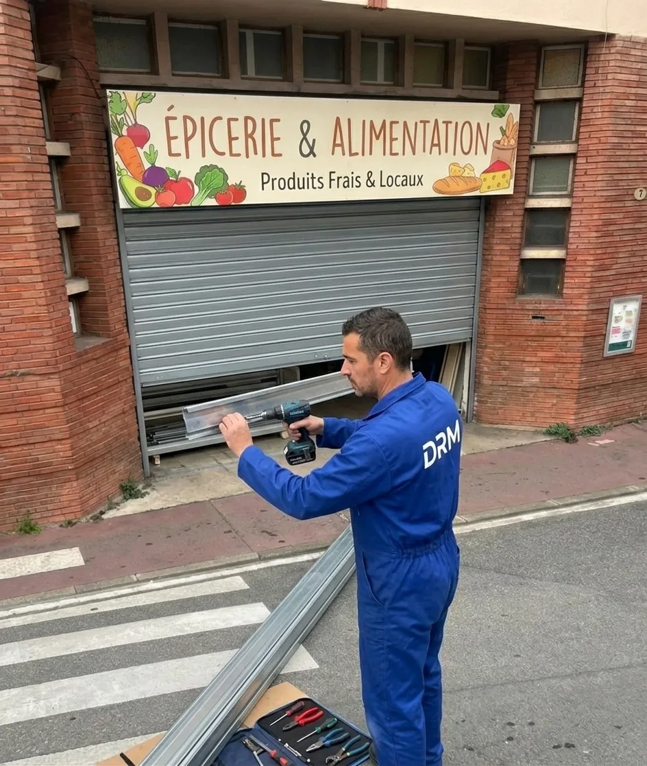 Lames remplacées après un choc — Rideau métallique à Sarcelles Lames remplacées après un choc — Rideau métallique à Sarcelles